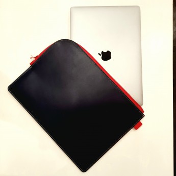 BM Leather MacBook Cover dark blue