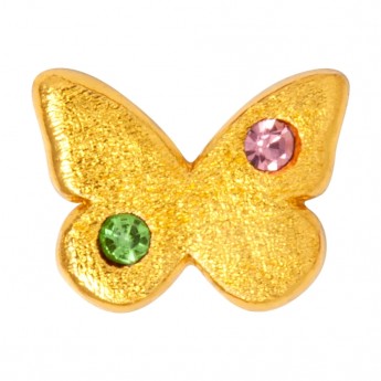 LULU Ear Stud  Butterfly 1 pcs Gold plated