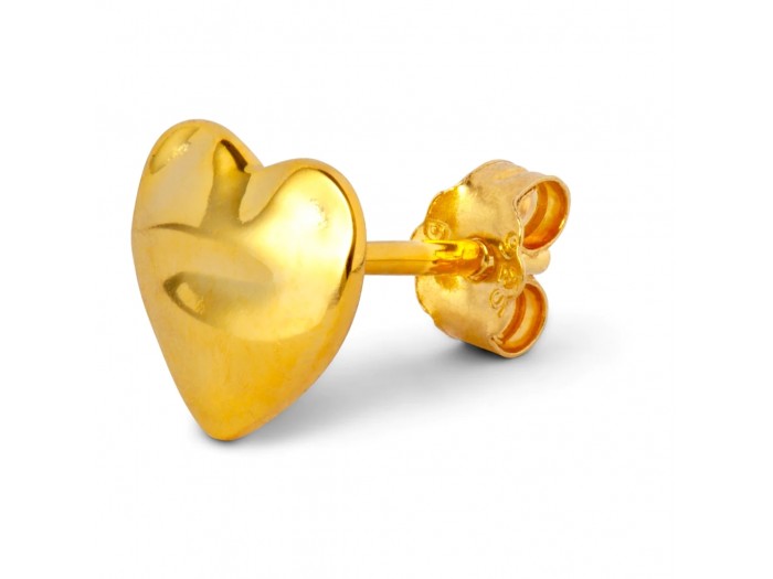 LULU Ear Stud  Melted Heart Gold 1Pcs