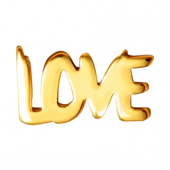 LULU Ear Stud  Word Love 1 pcs - Gold