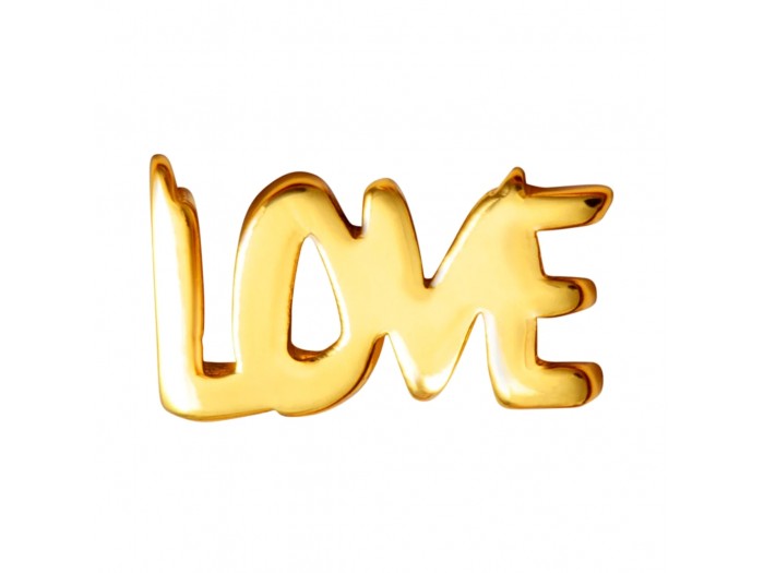 LULU Ear Stud  Word Love 1 pcs - Gold