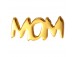 LULU Ear Stud  Word Mom 1 pcs - Gold plated